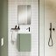 Conjunto mueble de baño fondo reducido Nido 1 puerta de Visobath con diferentes acabados